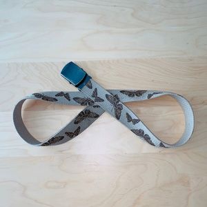2/$20 Canvas Butterfly Metal Roller Belt